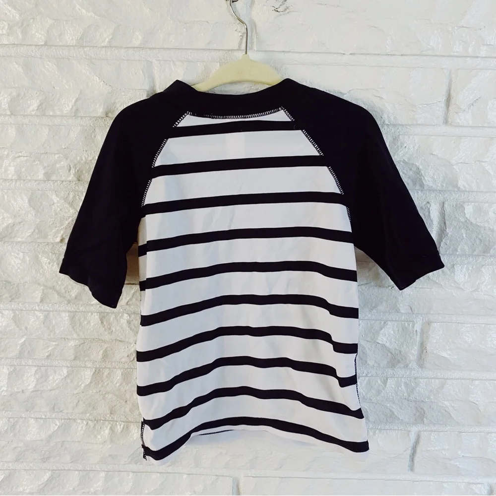 Old Navy Short Sleeve Striped Swim Top Size 4t